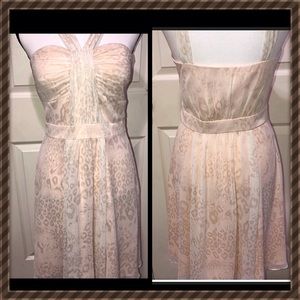 NWT ivory halter dress
